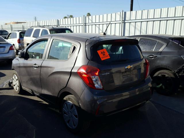 KL8CB6SA6GC597625 - 2016 CHEVROLET SPARK LS GRAY photo 3