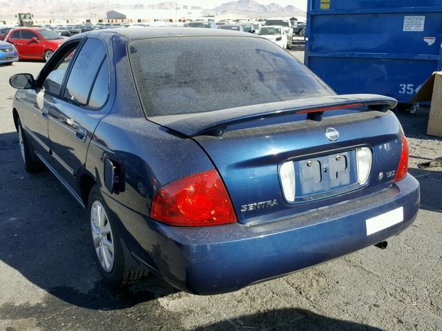 3N1CB51D26L588049 - 2006 NISSAN SENTRA 1.8 BLUE photo 3