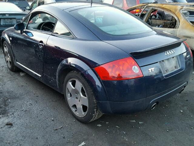 TRUWT28N621037456 - 2002 AUDI TT QUATTRO BLUE photo 3