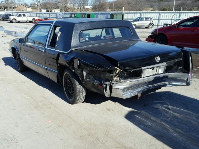 1G6CD1157K4247337 - 1989 CADILLAC DEVILLE BLACK photo 3