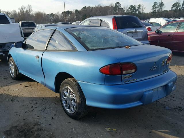 1G1JC1242WM110057 - 1998 CHEVROLET CAVALIER B BLUE photo 3