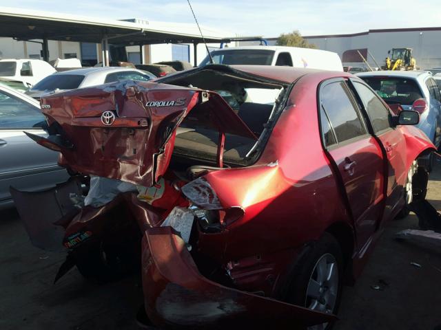 1NXBR30E17Z791391 - 2007 TOYOTA COROLLA CE BURGUNDY photo 4