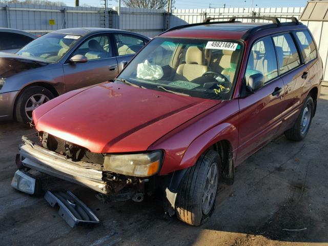 JF1SG65623H759426 - 2003 SUBARU FORESTER 2 RED photo 2