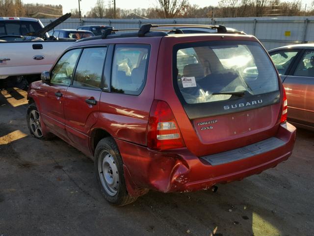 JF1SG65623H759426 - 2003 SUBARU FORESTER 2 RED photo 3