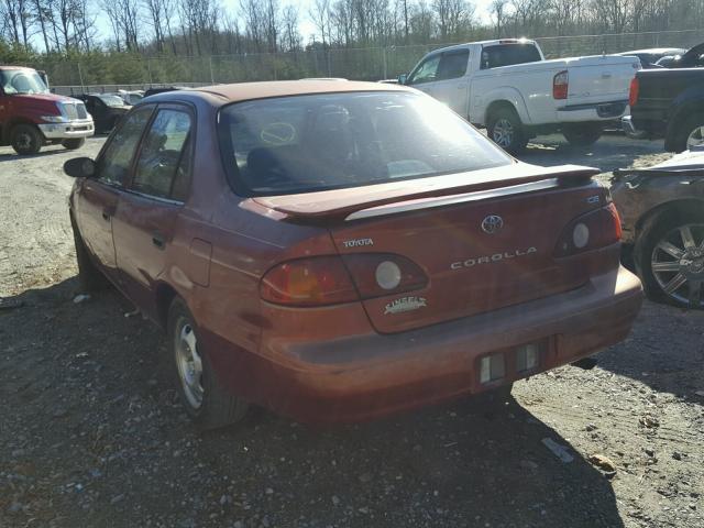 1NXBR12E52Z612411 - 2002 TOYOTA COROLLA CE ORANGE photo 3