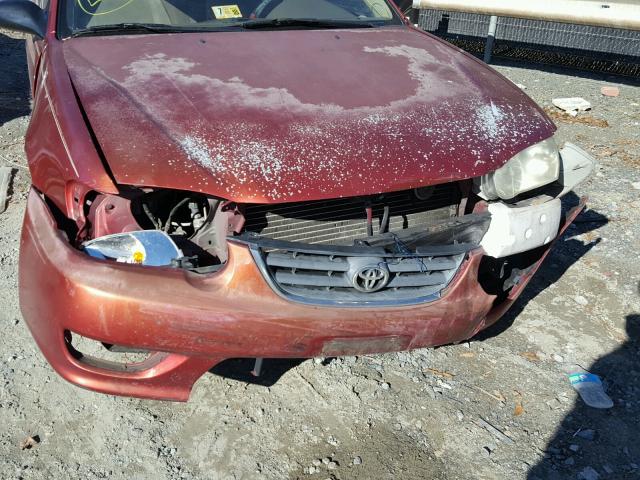 1NXBR12E52Z612411 - 2002 TOYOTA COROLLA CE ORANGE photo 9