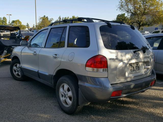 KM8SC73E35U916733 - 2005 HYUNDAI SANTA FE G SILVER photo 3