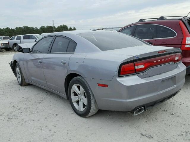 2C3CDXBG2EH333375 - 2014 DODGE CHARGER SE GRAY photo 3