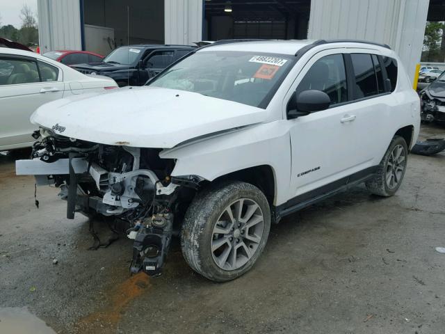 1C4NJCBA0GD800634 - 2016 JEEP COMPASS SP WHITE photo 2