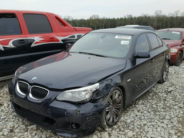 WBANW53568CT48708 - 2008 BMW 550 I BLUE photo 2