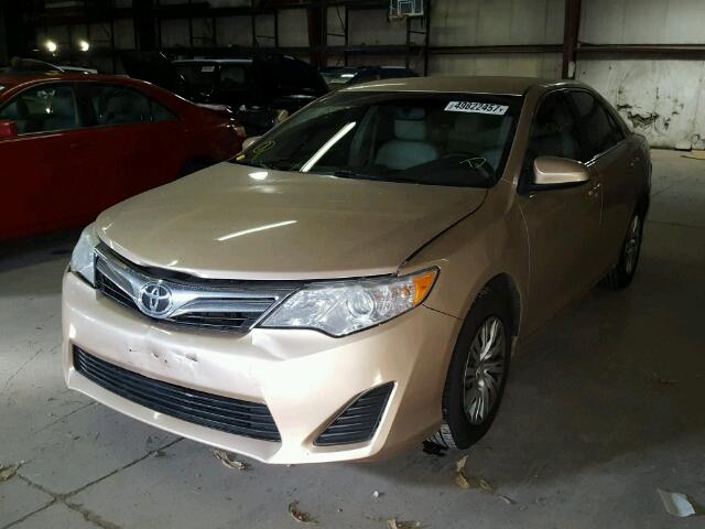 4T4BF1FK8CR162026 - 2012 TOYOTA CAMRY BASE BEIGE photo 2