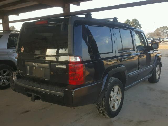 1J8HG48N17C530078 - 2007 JEEP COMMANDER BLACK photo 4