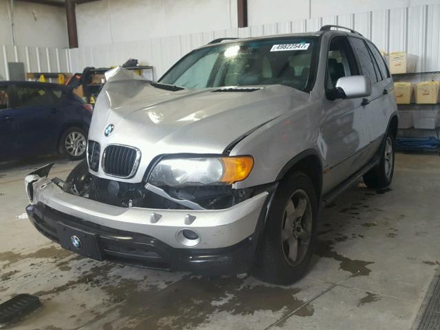 WBAFA53571LM77971 - 2001 BMW X5 3.0I SILVER photo 2