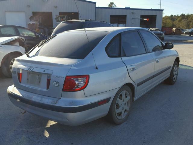 KMHDN56D25U157227 - 2005 HYUNDAI ELANTRA GL SILVER photo 4