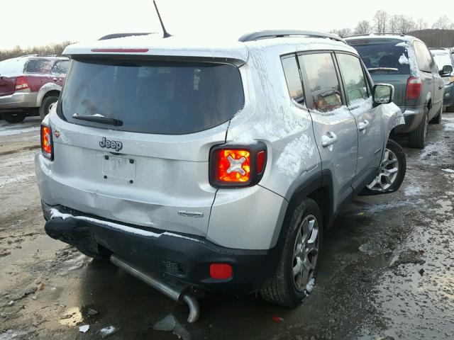 ZACCJABT3FPB79886 - 2015 JEEP RENEGADE L SILVER photo 4