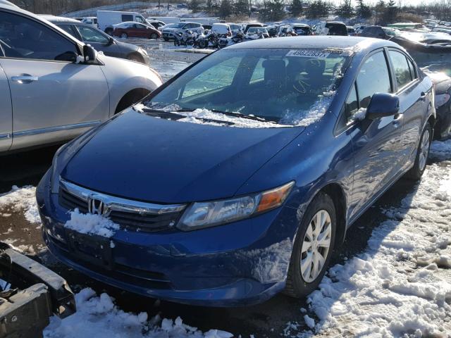 2HGFB2F51CH540316 - 2012 HONDA CIVIC LX BLUE photo 2