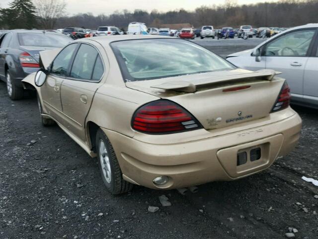 1G2NF52E84M569255 - 2004 PONTIAC GRAND AM S GOLD photo 3