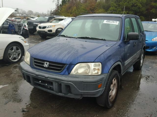 JHLRD2843XC024691 - 1999 HONDA CR-V LX BLUE photo 2