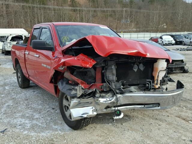 1D7RV1GP7BS673222 - 2011 DODGE RAM 1500 RED photo 1