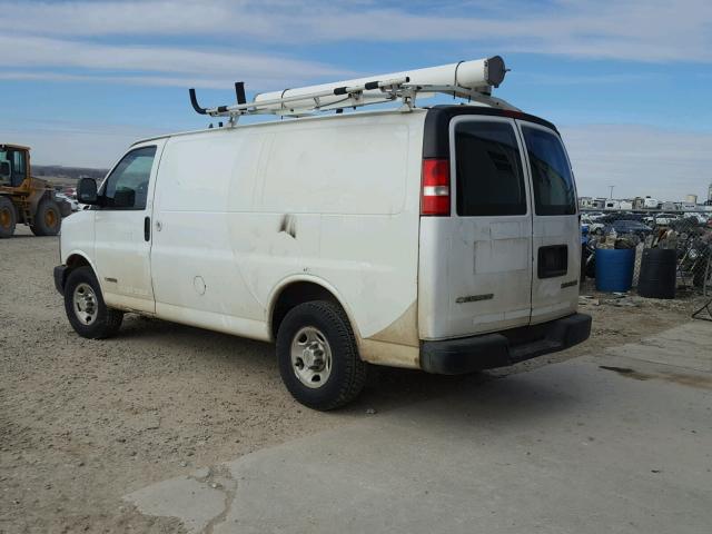 1GCGG25VX41168674 - 2004 CHEVROLET EXPRESS G2 WHITE photo 3