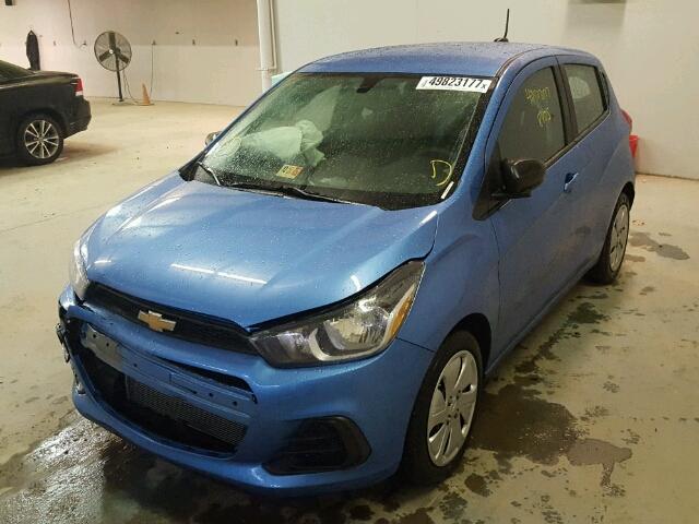 KL8CB6SA8HC735232 - 2017 CHEVROLET SPARK LS BLUE photo 2