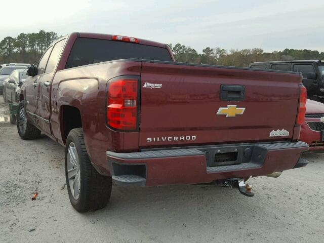 3GCPCTEC3EG403984 - 2014 CHEVROLET SILVERADO MAROON photo 3