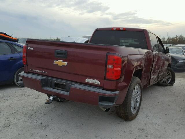 3GCPCTEC3EG403984 - 2014 CHEVROLET SILVERADO MAROON photo 4