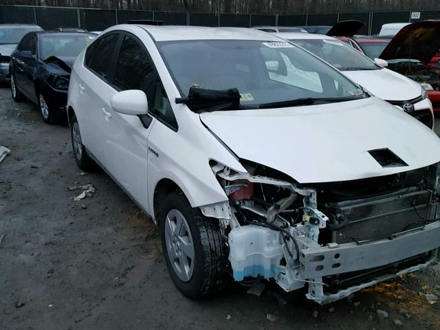 JTDKN3DU4B0329599 - 2011 TOYOTA PRIUS WHITE photo 1