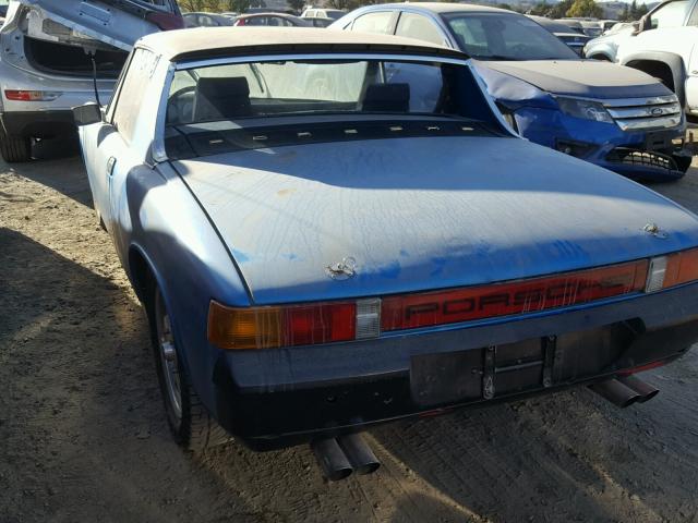 4742919331 - 1974 PORSCHE 914 BLUE photo 3