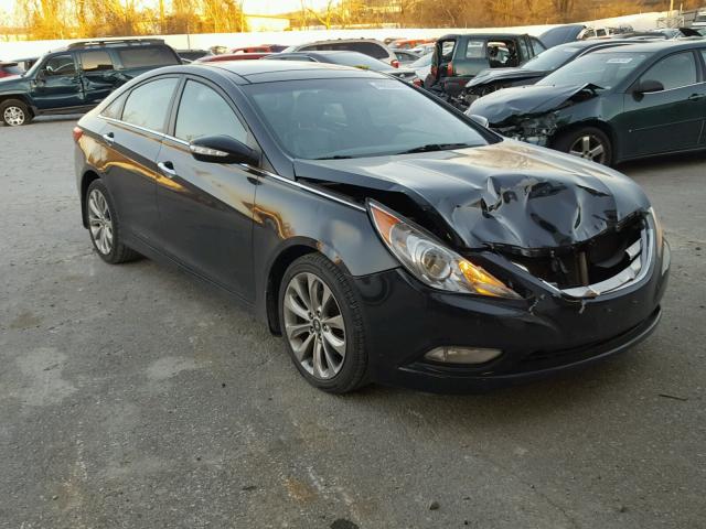 5NPEC4AB3CH400386 - 2012 HYUNDAI SONATA SE BLACK photo 1