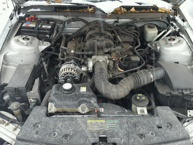 1ZVHT80N165246309 - 2006 FORD MUSTANG SILVER photo 7