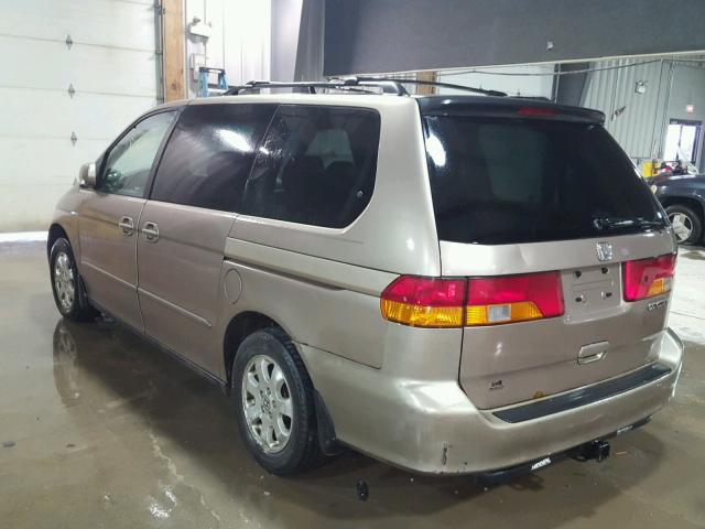 5FNRL18963B051712 - 2003 HONDA ODYSSEY EX GOLD photo 3