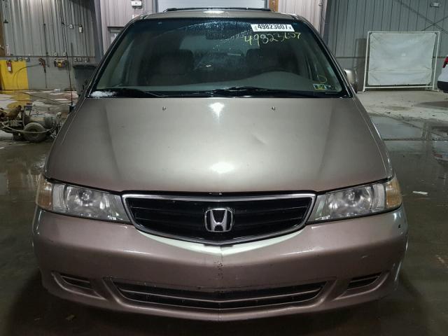 5FNRL18963B051712 - 2003 HONDA ODYSSEY EX GOLD photo 9