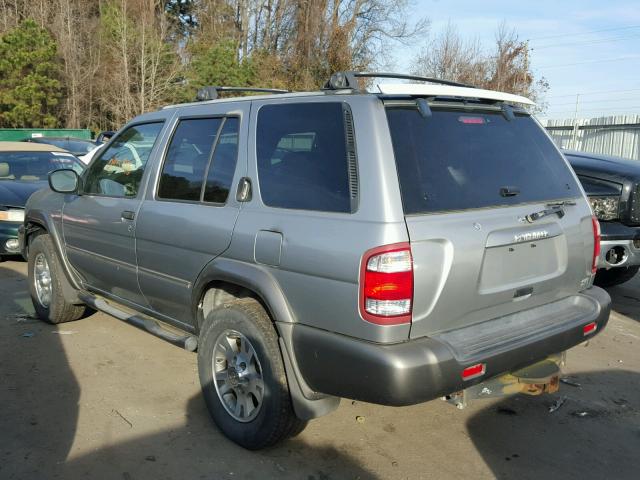 JN8AR07S8YW395026 - 2000 NISSAN PATHFINDER SILVER photo 3