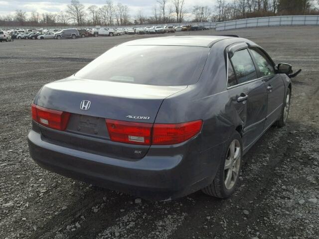 1HGCM56775A070360 - 2005 HONDA ACCORD EX GRAY photo 4