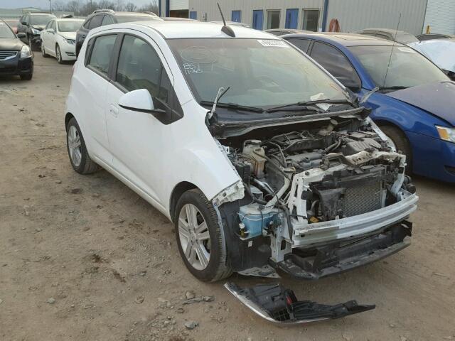 KL8CD6S93FC740187 - 2015 CHEVROLET SPARK 1LT WHITE photo 1