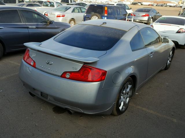 JNKCV54E64M812109 - 2004 INFINITI G35 SILVER photo 4