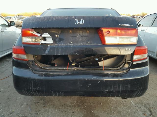 1HGCM56364A134898 - 2004 HONDA ACCORD LX BLACK photo 9