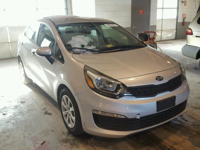 KNADM4A37G6607636 - 2016 KIA RIO LX SILVER photo 1