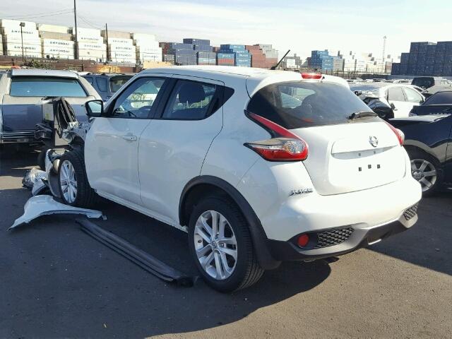 JN8AF5MR9GT604622 - 2016 NISSAN JUKE S WHITE photo 3