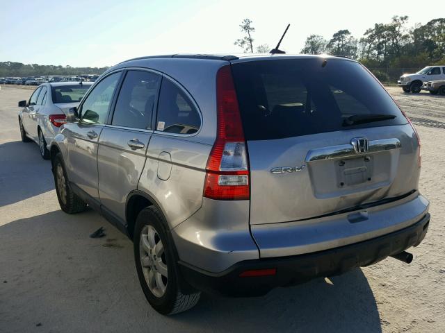 JHLRE38767C083327 - 2007 HONDA CR-V EXL SILVER photo 3