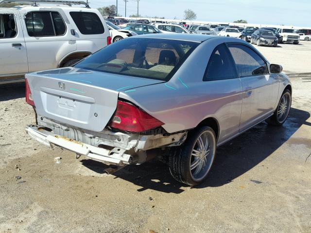 1HGEM22901L079012 - 2001 HONDA CIVIC SI SILVER photo 4