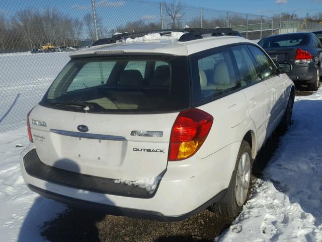 4S4BP62C567319436 - 2006 SUBARU LEGACY OUT WHITE photo 4