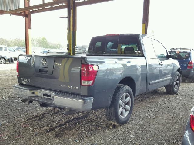 1N6BA06AX8N346249 - 2008 NISSAN TITAN XE GRAY photo 4