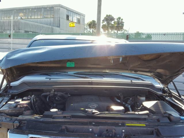 1N6BA06AX8N346249 - 2008 NISSAN TITAN XE GRAY photo 7