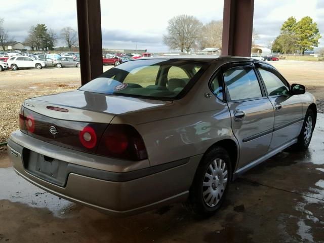 2G1WF55E629322511 - 2002 CHEVROLET IMPALA BEIGE photo 4