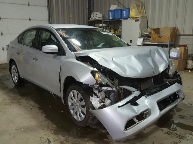 3N1AB7APXDL756501 - 2013 NISSAN SENTRA S SILVER photo 1