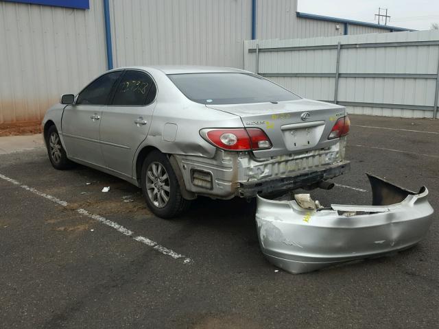 JTHBA30G940021406 - 2004 LEXUS ES 330 SILVER photo 3