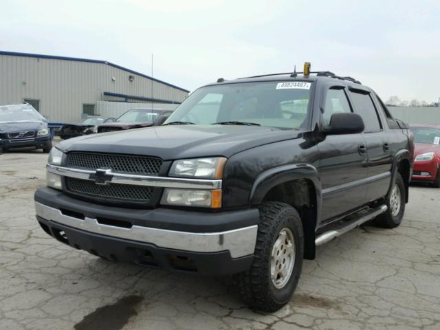 3GNEK12T64G103350 - 2004 CHEVROLET AVALANCHE BLACK photo 2