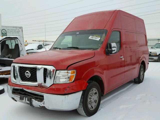 1N6BF0LX8CN110508 - 2012 NISSAN NV 2500 RED photo 2